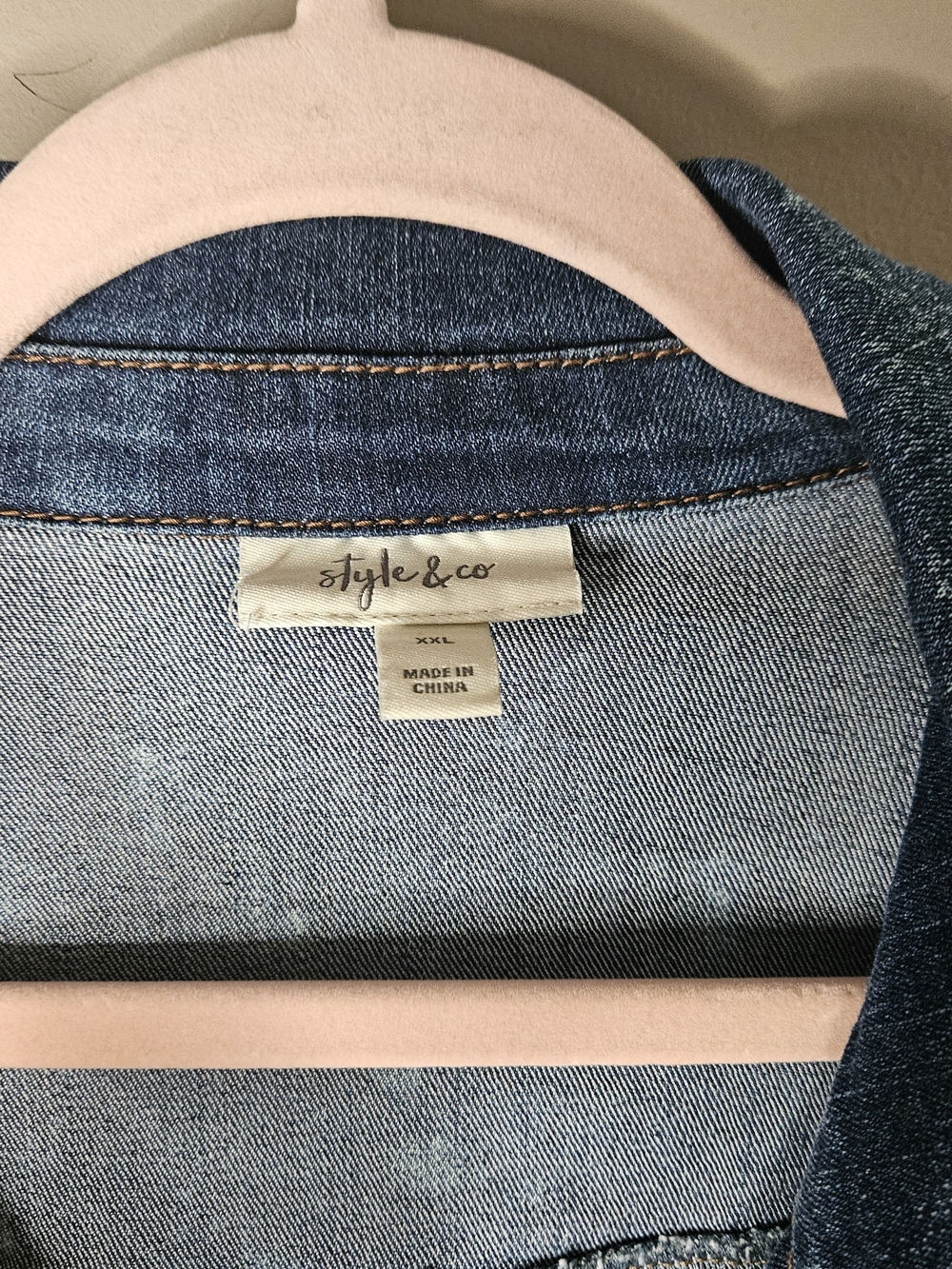 Upcyle Acid Wash Denim Jacket Yellowstone Dutton Ranch One Of A Kind Size XXL - Picture 2 of 5